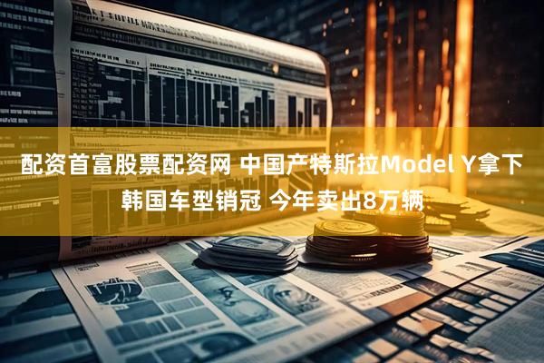 配资首富股票配资网 中国产特斯拉Model Y拿下韩国车型销冠 今年卖出8万辆